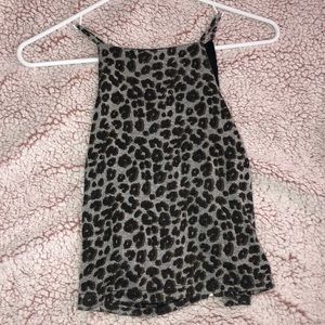 Cheetah print crop top
